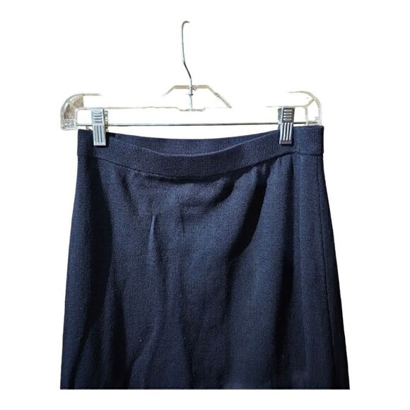 ST. JOHN COLLECTION Santana Knit Asymmetrical Ruffle Hem Skirt - Size 4 - Picture 5 of 6